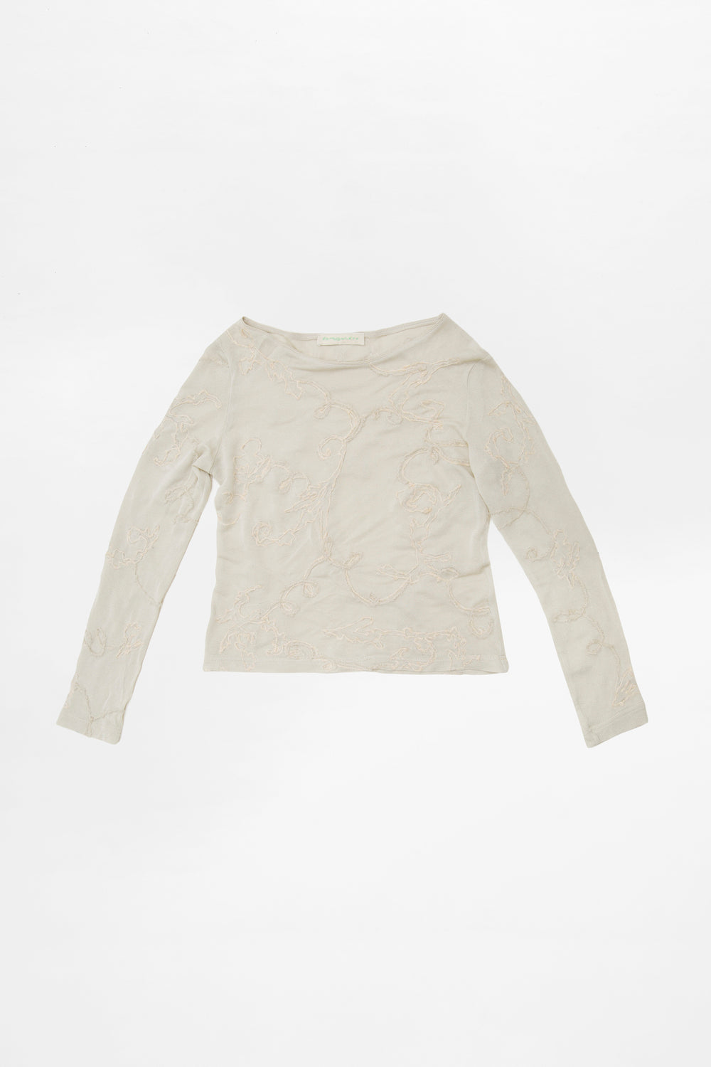EMBROIDERED WOOL DRAWINGS LONG SLEEVE (made to order)