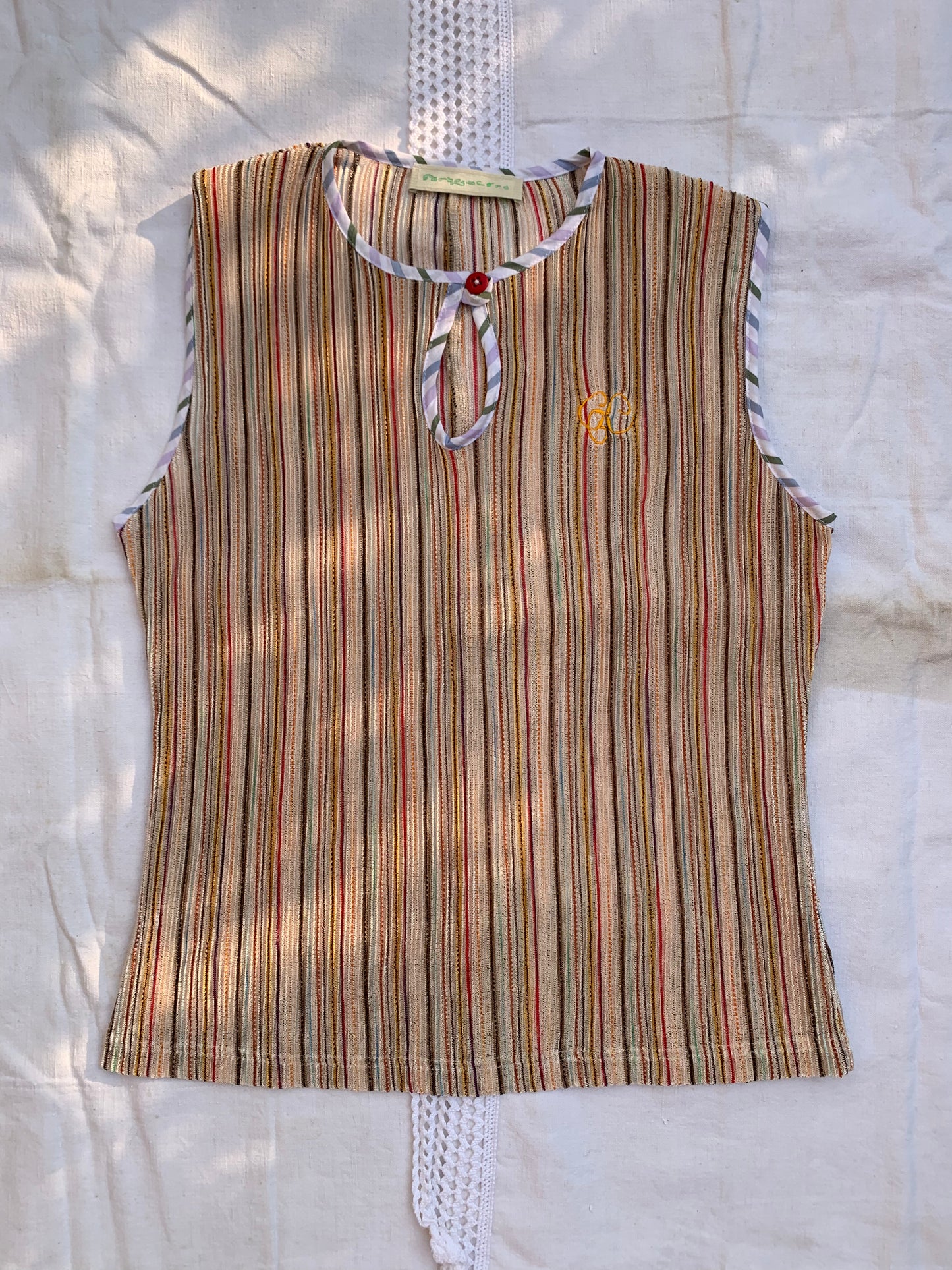 SLEEVE LESS POLO/KNIT
(ready to ship)
