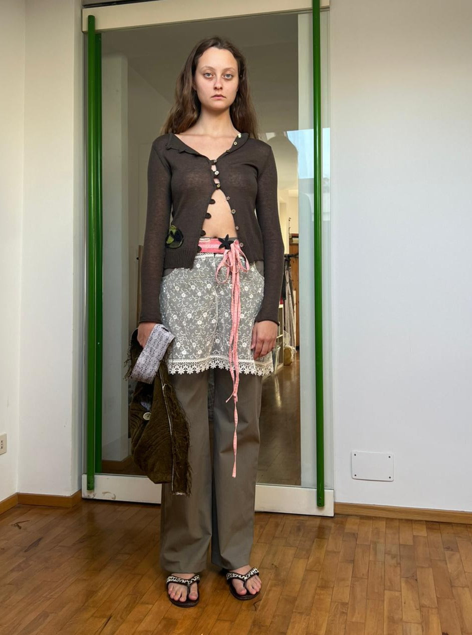 LACES SKIRT TROUSERS