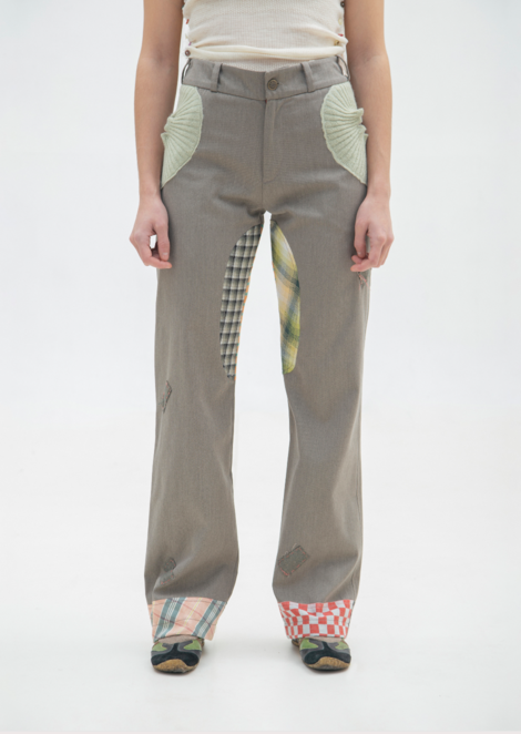 CLOWN TROUSERS (LIGHT GREEN) (made to order)