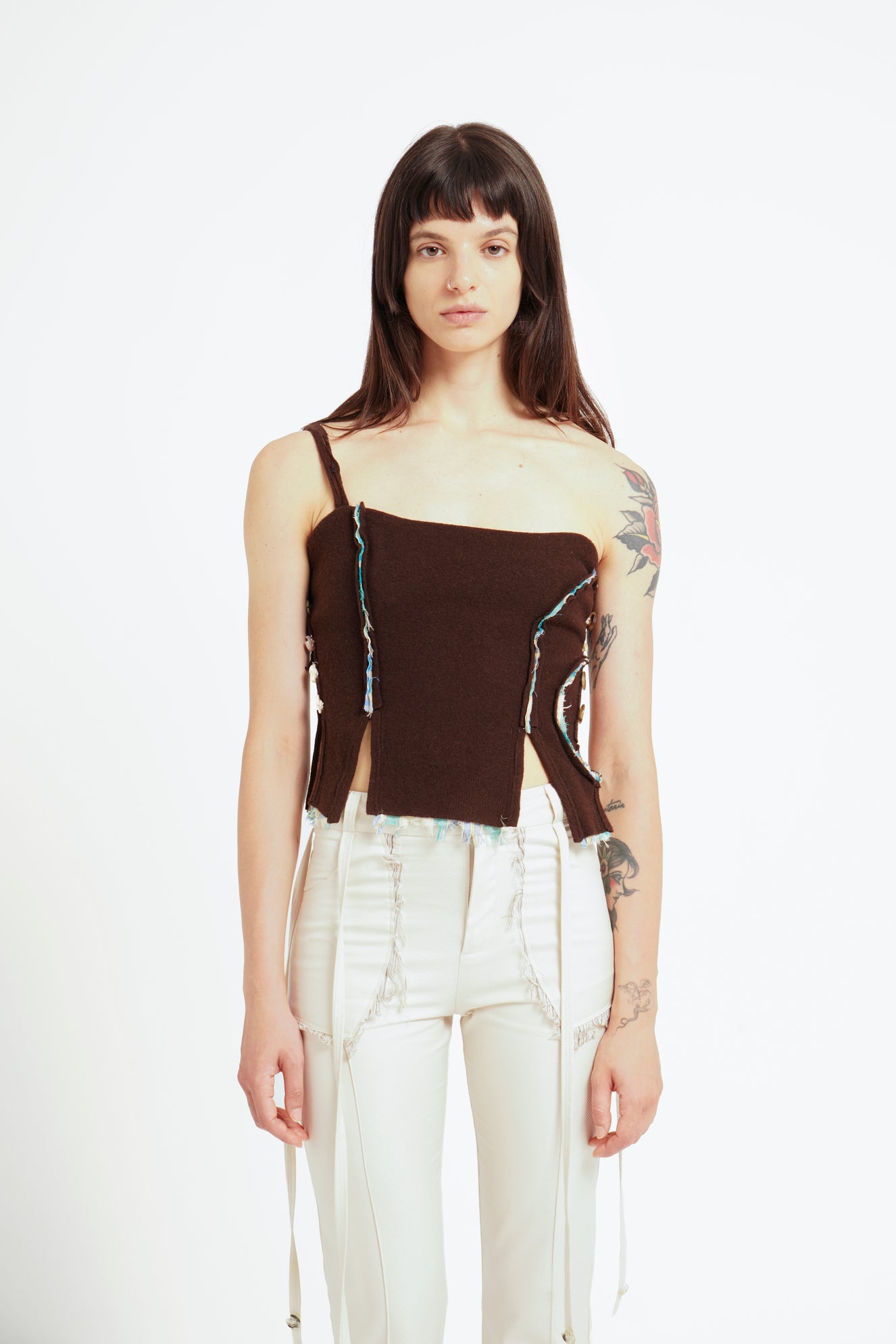FELTED WOOL BUSTIER (made to order)
