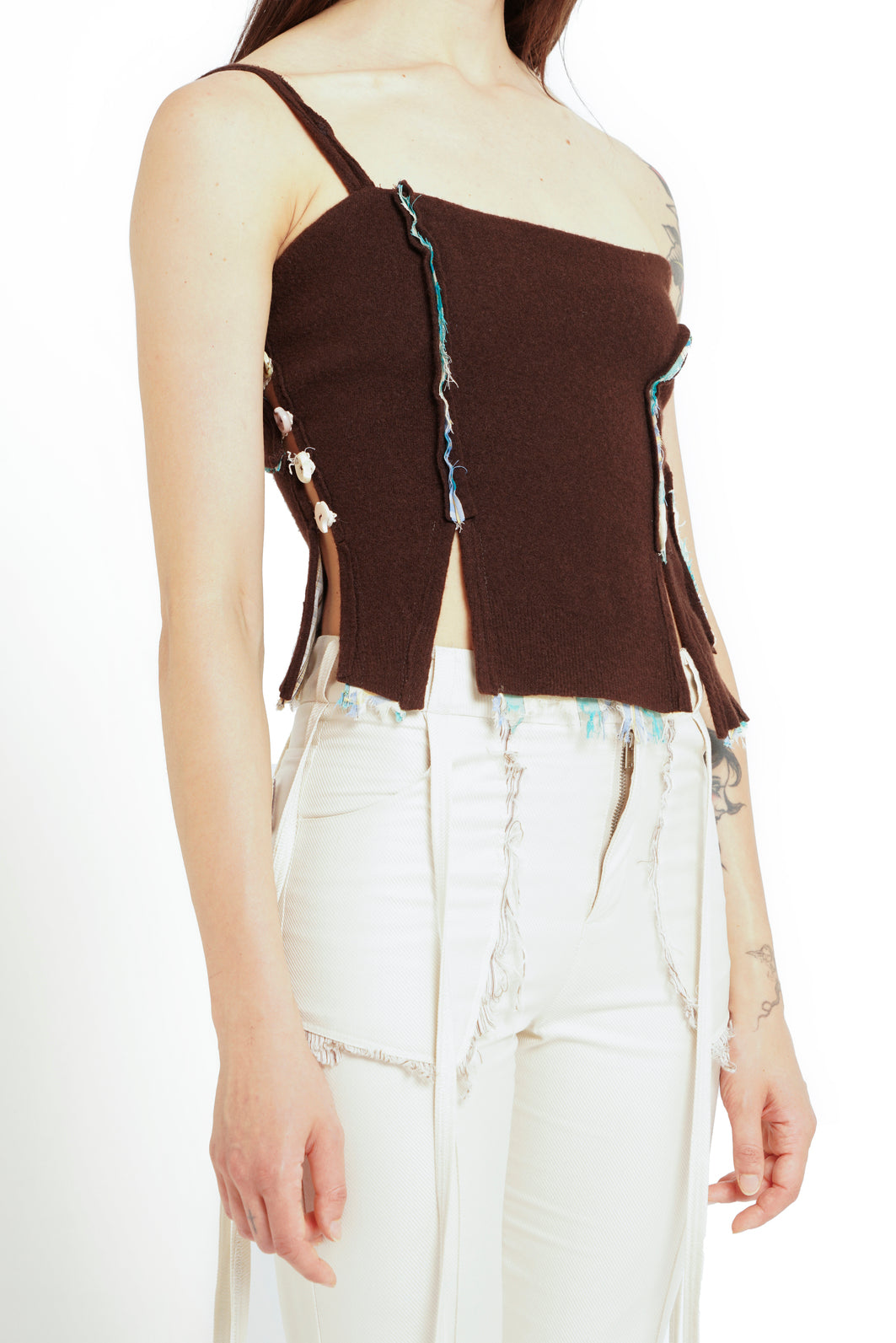 FELTED WOOL BUSTIER (made to order)