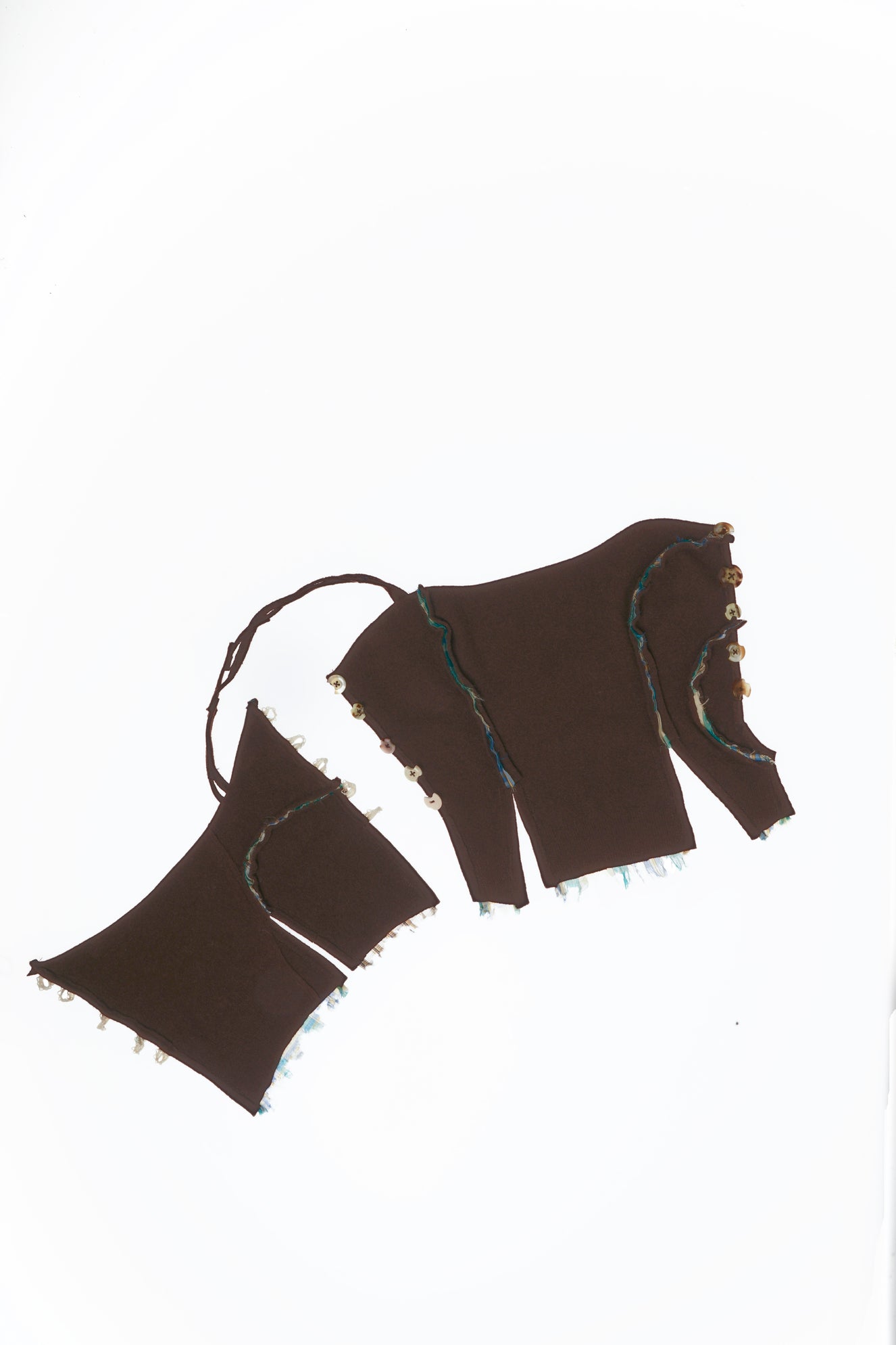FELTED WOOL BUSTIER (made to order)