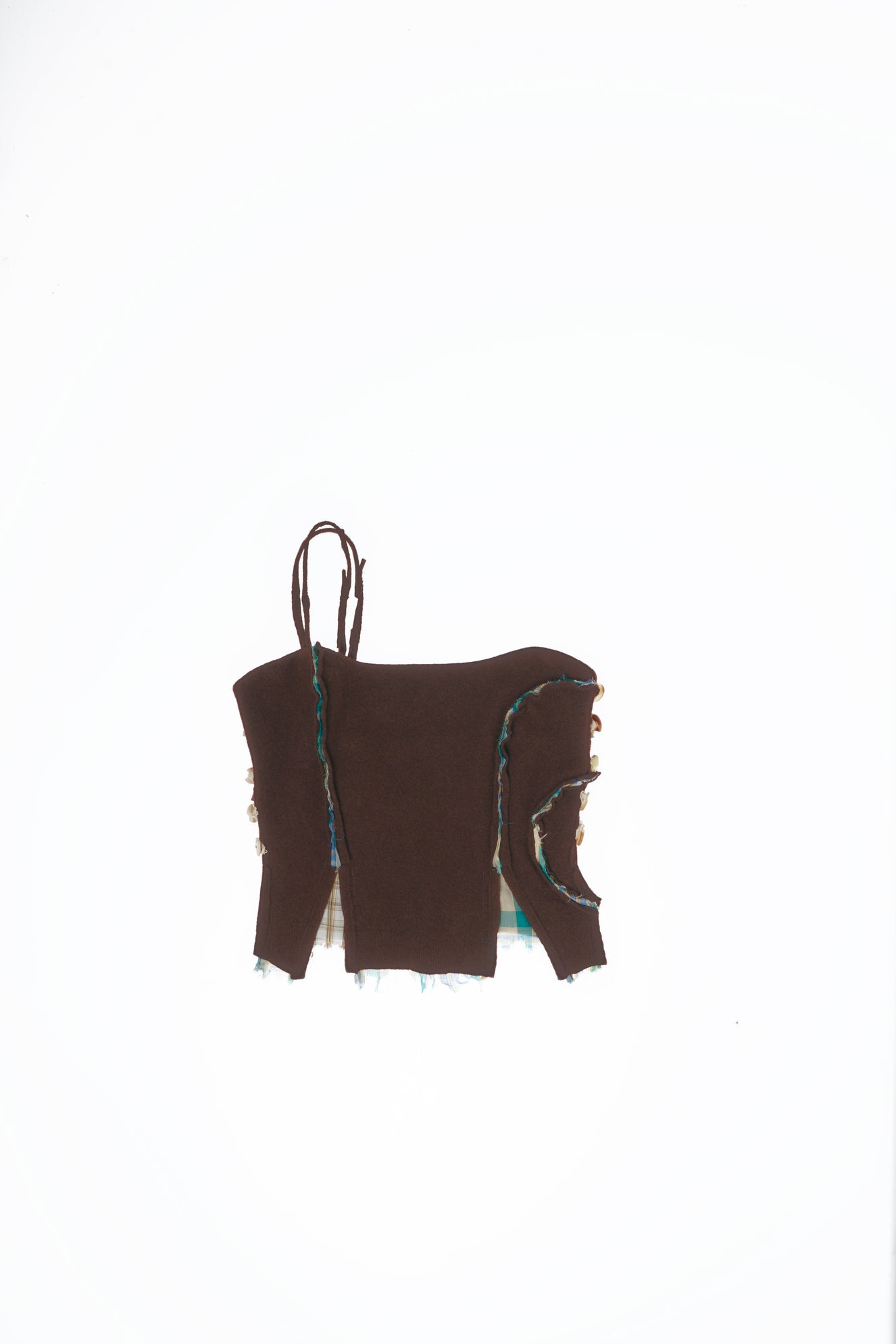 FELTED WOOL BUSTIER (made to order)