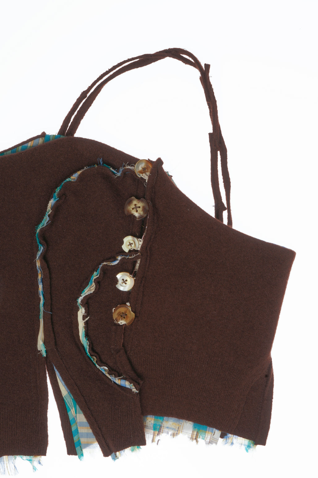 FELTED WOOL BUSTIER (made to order)