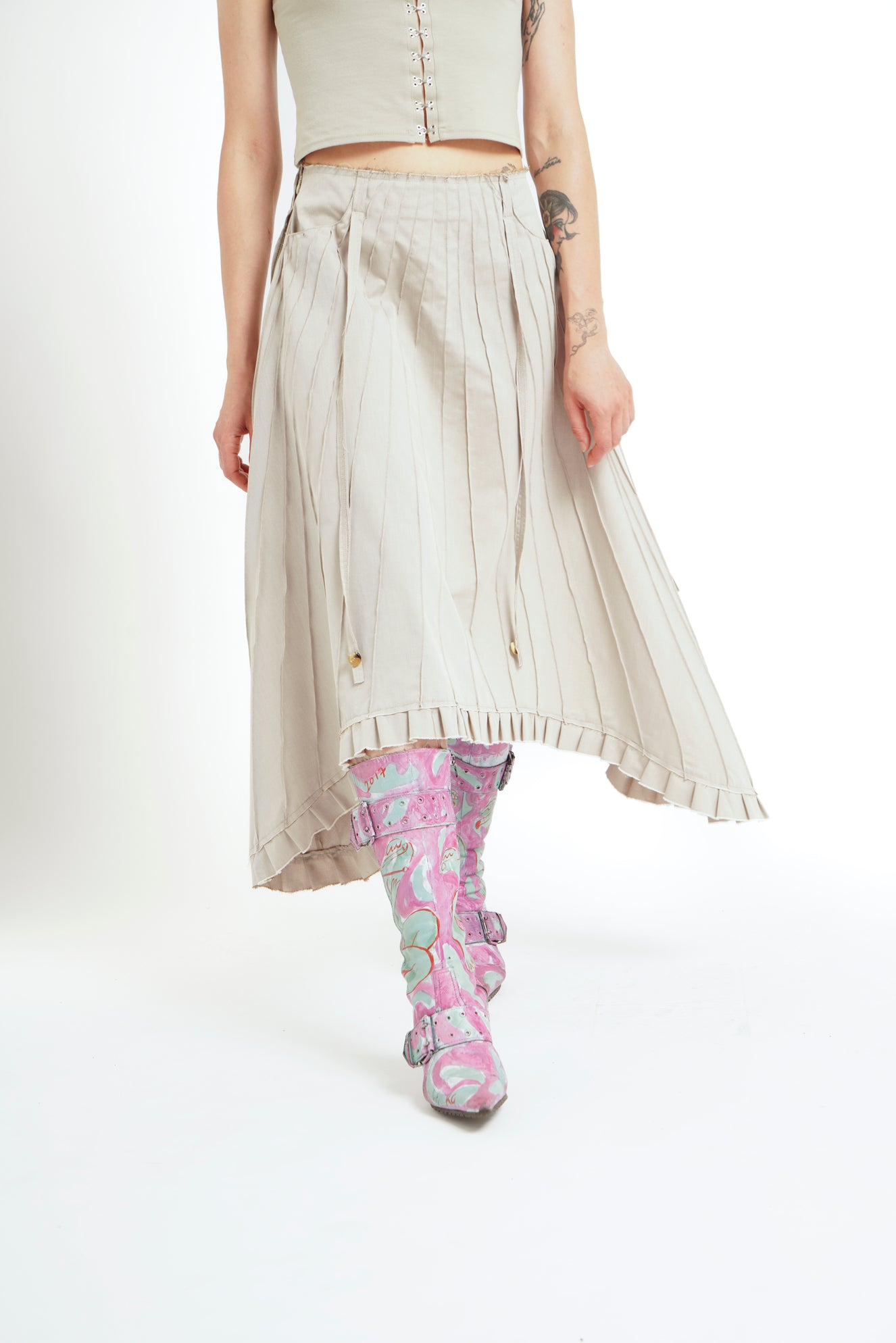 MULTI VEINING SKIRT (made to order)
