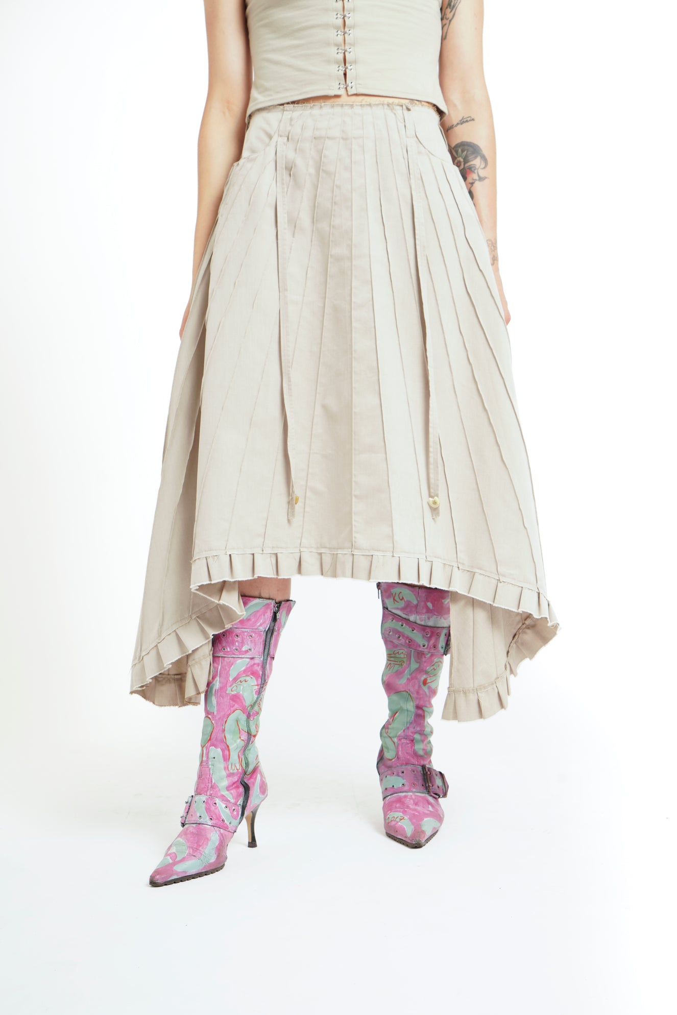 MULTI VEINING SKIRT (made to order)