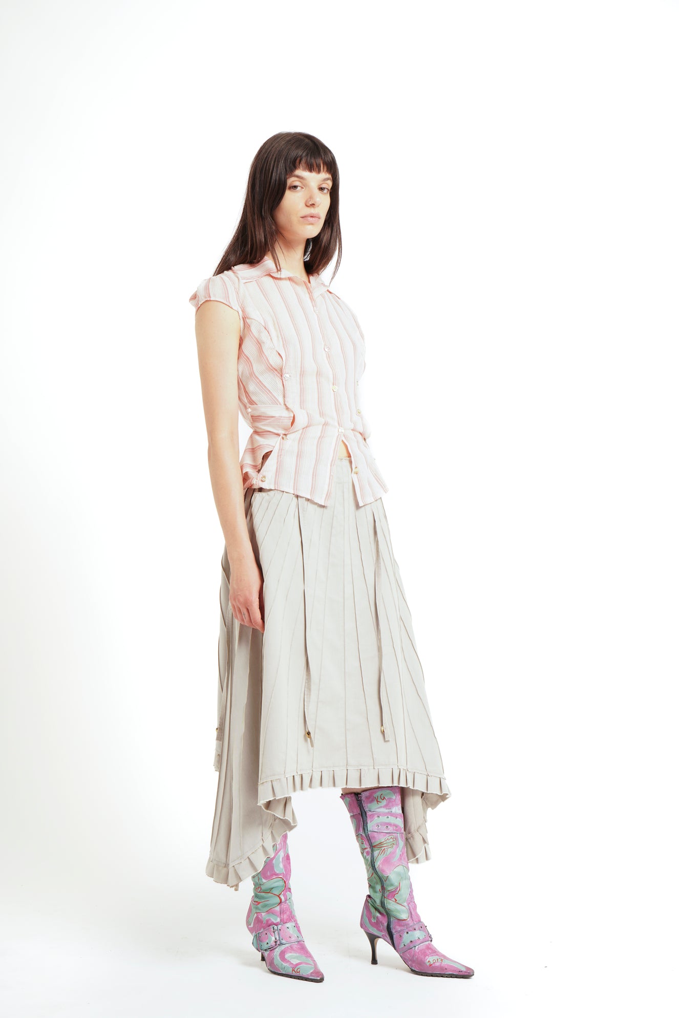 MULTI VEINING SKIRT (made to order)