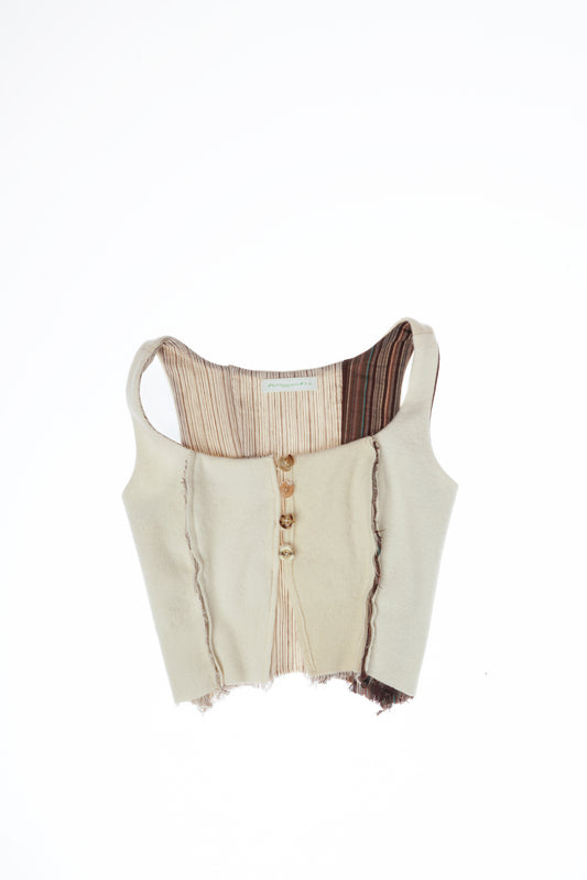 FELTED WOOL CORSET (made to order)