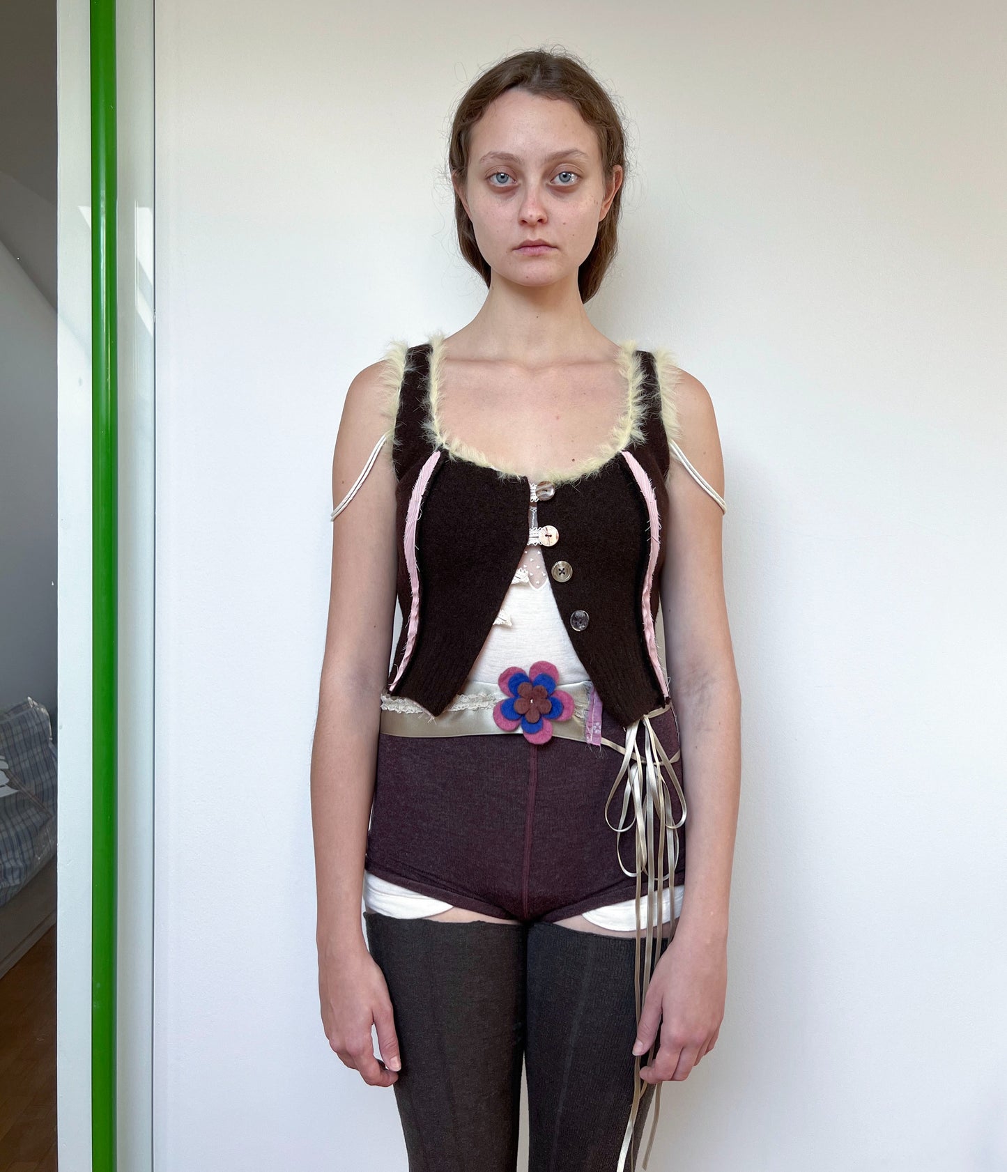 FELTED WOOL CORSET