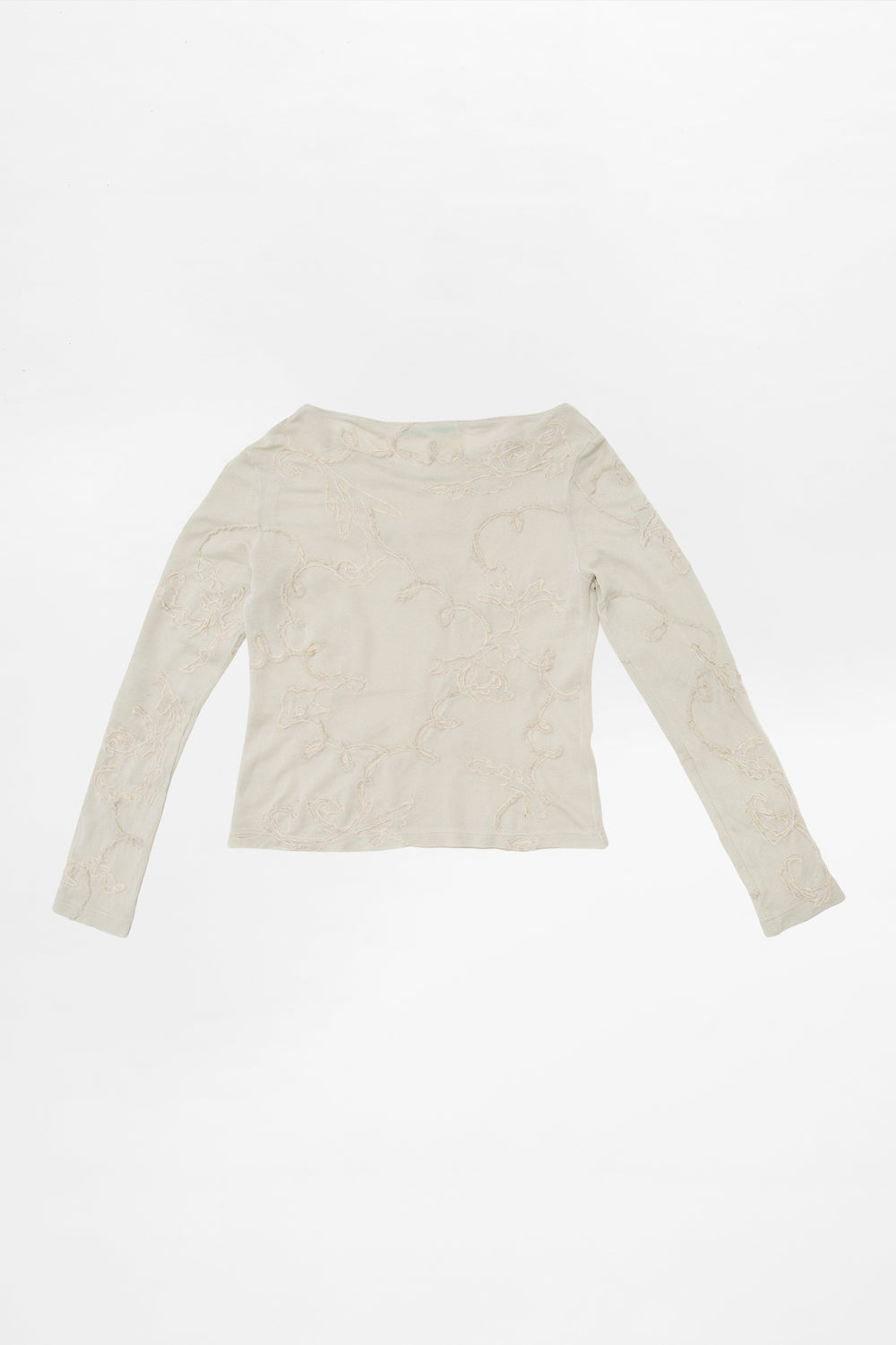 EMBROIDERED WOOL DRAWINGS LONG SLEEVE (made to order)
